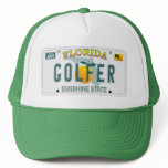 Florida Golfer license plate hat
