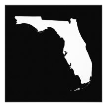 Florida in White and Black Personalized Announcement