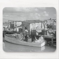 Florida Keys Fishing, 1938 Mouse Pads