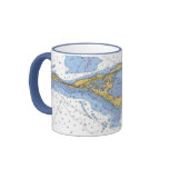 Florida Keys, Long Key Nautical Chart Coffee Mug