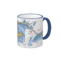 Florida Keys, Long Key Nautical Chart Coffee Mug