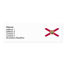 Florida Map and State Flag Business Card Template