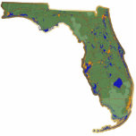 Florida Map Magnet Cut Out photo sculptures