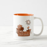 Florida Palms and Sun brown Mug