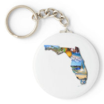 FLORIDA PICTURE DESIGN KEYCHAINS