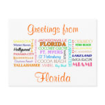 Florida places postcard