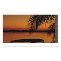 Florida Sunset by Patty Yeugelowitz Business Card Template