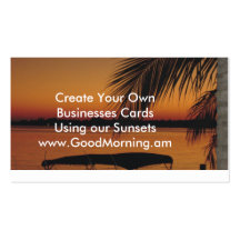Florida Sunset by Patty Yeugelowitz Business Cards