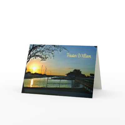 Florida Sunset Pastor Appreciation Greeting Card by dustytoes
