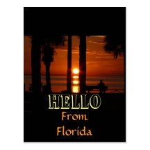 Florida Sunset Postcard
