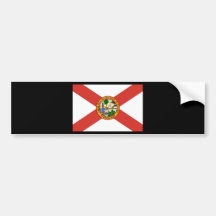 Florida the Sunshine State Flag Bumper Stickers