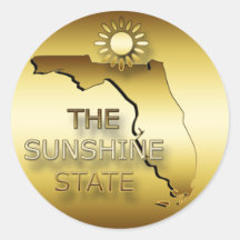FLORIDA THE SUNSHINE STATE STICKER