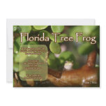 Florida Tree Frog Design with explanation text invitations