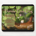 Florida Tree Frog Design with explanation text mousepads