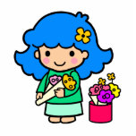 Florist Girl Photo Sculptures