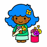 Florist Girl photo sculptures