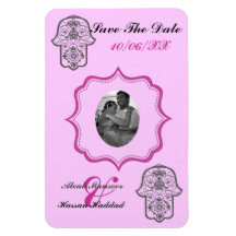 Florsl Hamsa (Save The Date) Rectangular Magnet