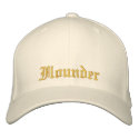 Flounder Gold Fitted Cap embroidered hats