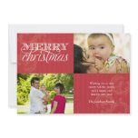 Flourish and Stripes Holiday Greeting invitations