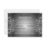 Flourish RSVP Bride & Groom Reception Cards Custom Invites