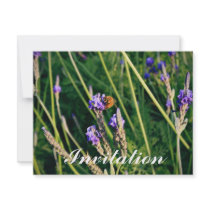Flower and Bee Personalized Announcements