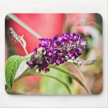 Flower and Bee Mousepad