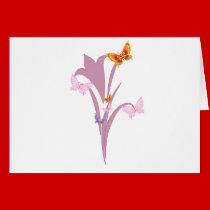 Flower and Butterflies cards