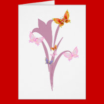 Flower and Butterflies cards