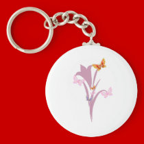 Flower and Butterflies keychains