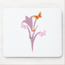 Flower and Butterflies mousepads