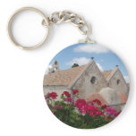 Flower and Church Keychain