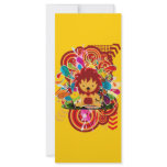 Flower and lion rack cards