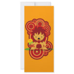 Flower and lion rack cards