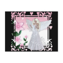 Flower Angel Design Post Card