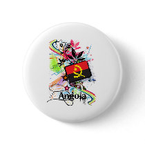 Flower Angola Pinback Buttons