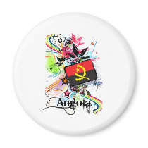 Flower Angola Fridge Magnets