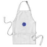 flower apron blue