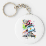 Flower Argentina Keychains