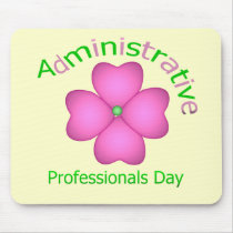 Flower Art Administrative Professionals Day Mouse Pads
