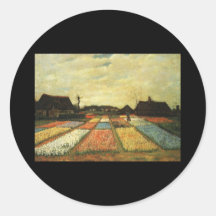 Flower Beds in Holland Round Sticker