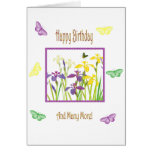 Flower birthday card
