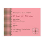 Flower • Birthday Invitation postcards