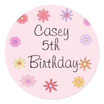 Flower Birthday Sticker