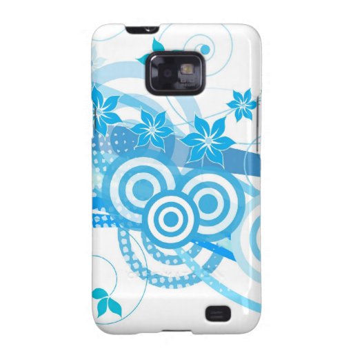 Flower blues galaxy SII case