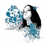 Flower Bomb Pinup Design t-shirts