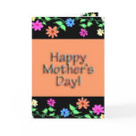 Flower Border Mother's Day Card - Verse Inside