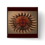 Flower cake eye mandala buttons