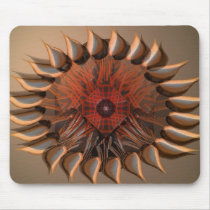 Flower cake eye mandala mouse pad