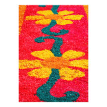 Flower carpet custom invite