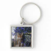 Flower Cat Key Chain